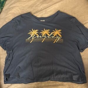 Hurley cropped tropical tee L